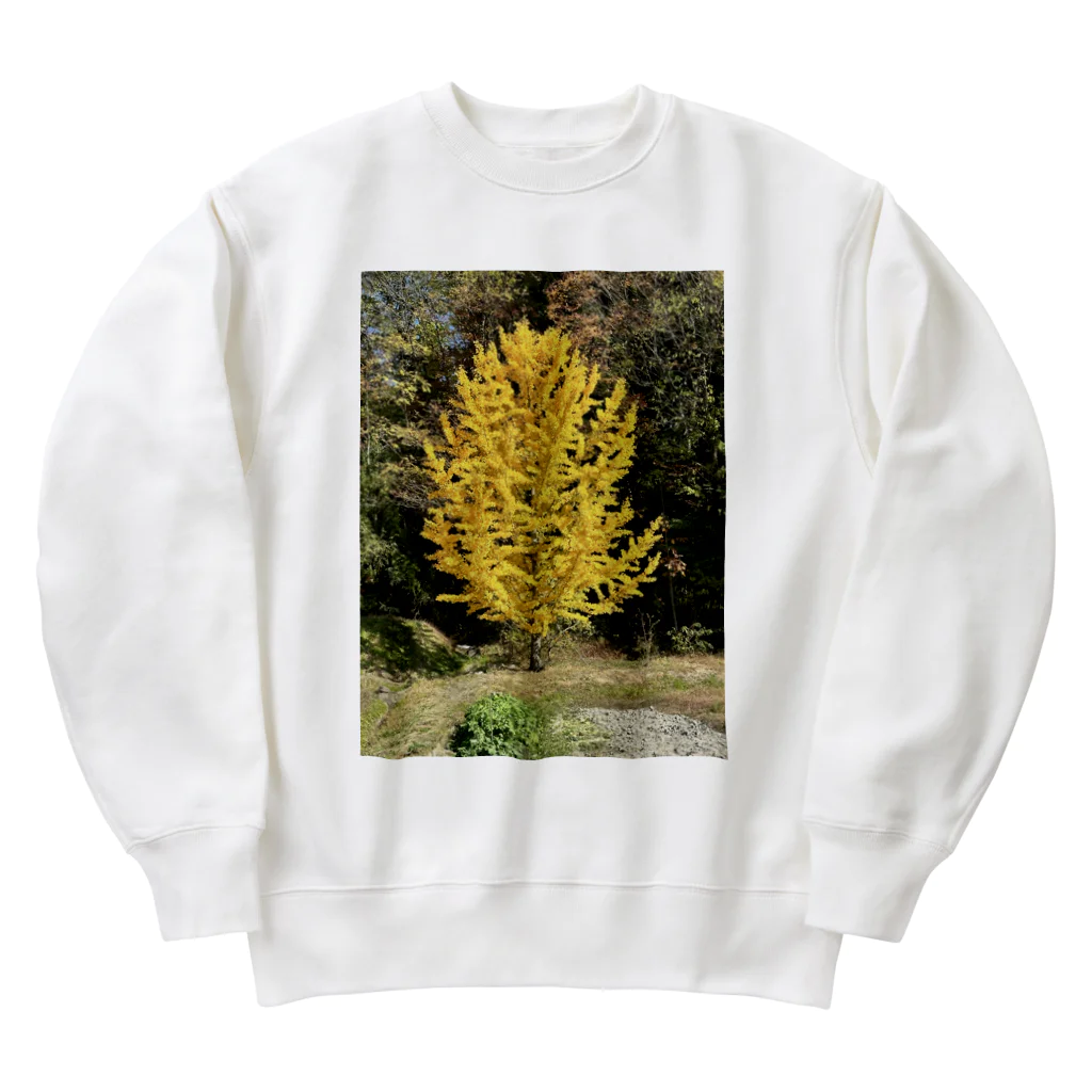 enjoy life shopの安曇野のイチョウの写真グッズ Heavyweight Crew Neck Sweatshirt