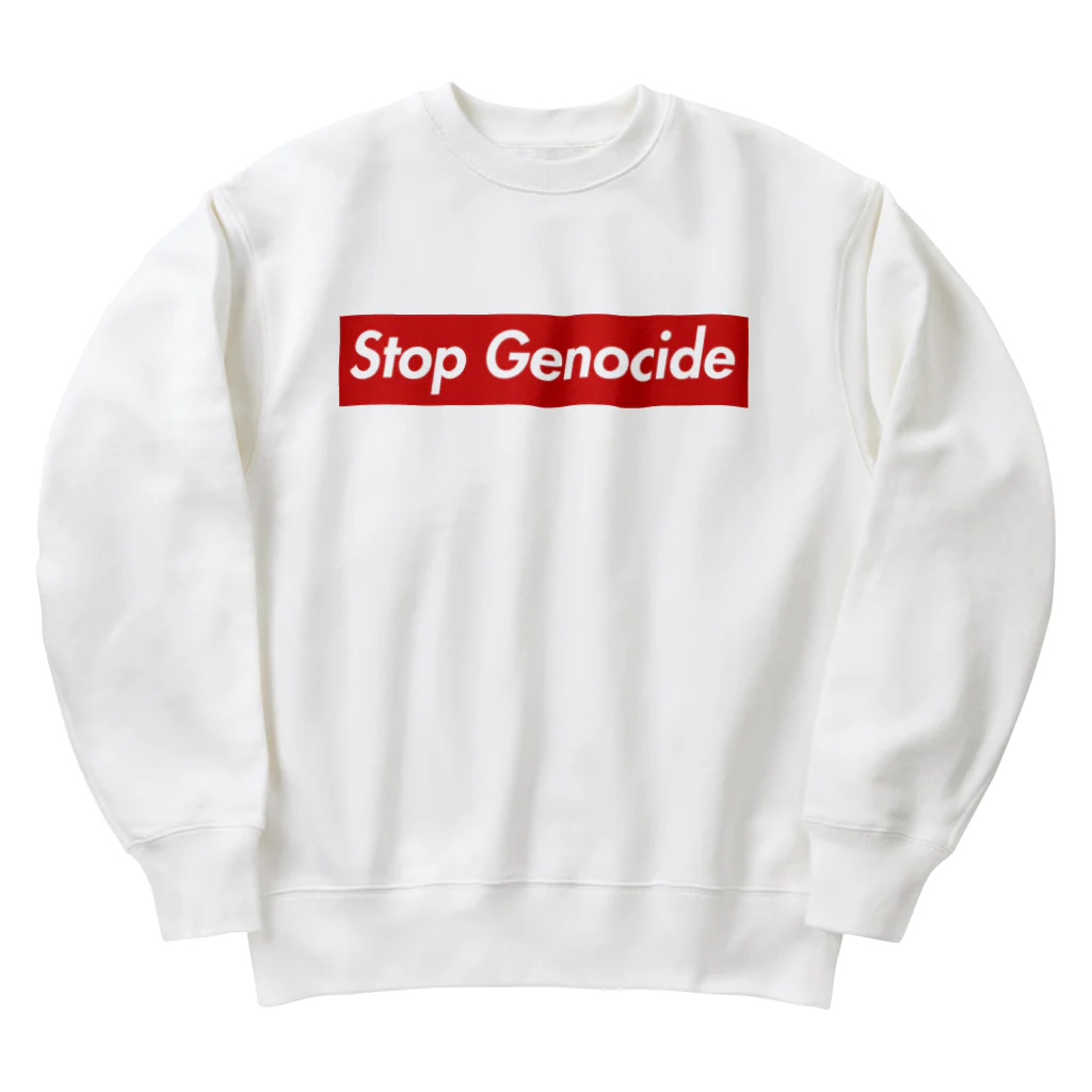 YaHabibi ShopのSTOP GENOCIDE　パレスチナ解放のためのもの ヘビーウェイトスウェット