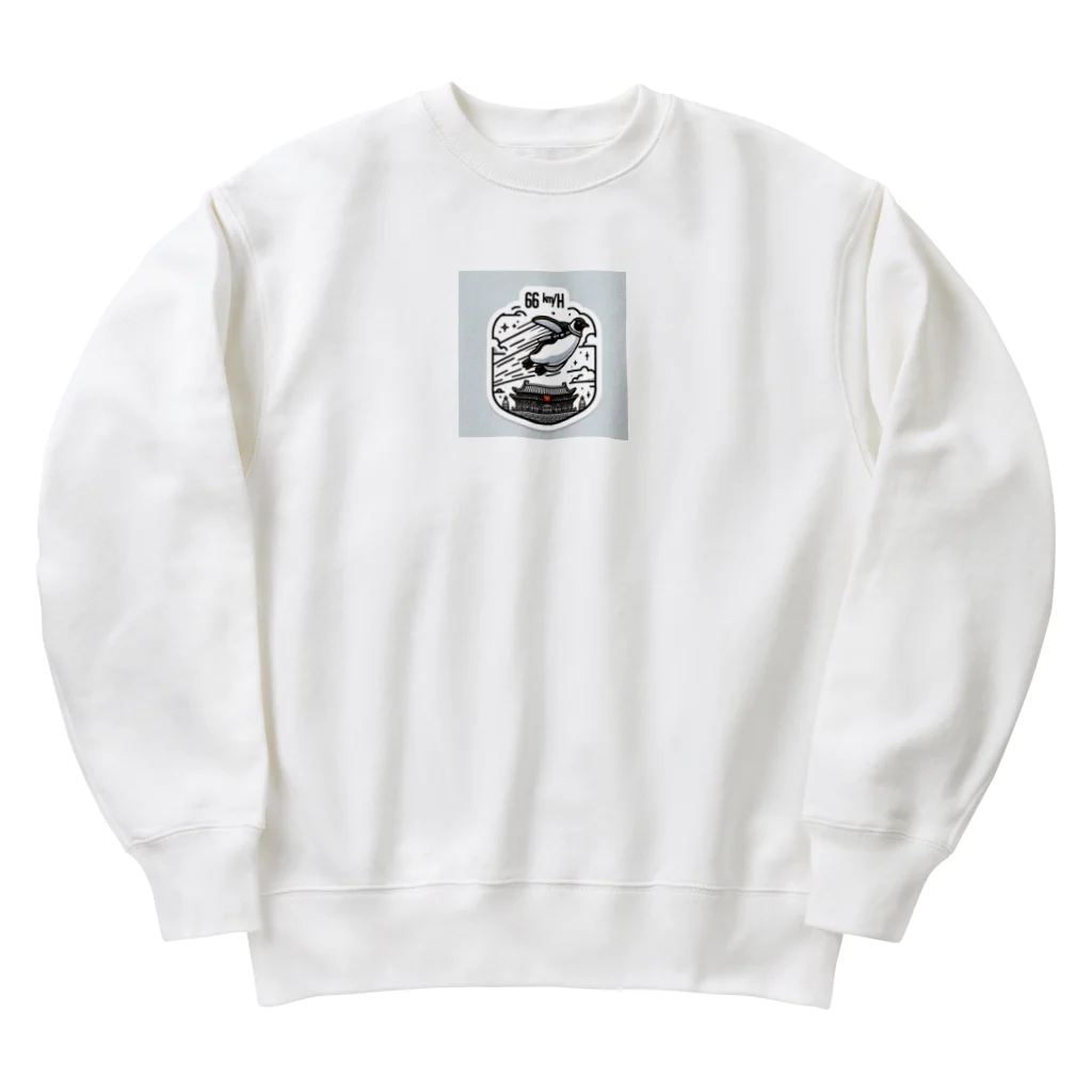 Emperor's FlightのFlying_penguin09 Heavyweight Crew Neck Sweatshirt