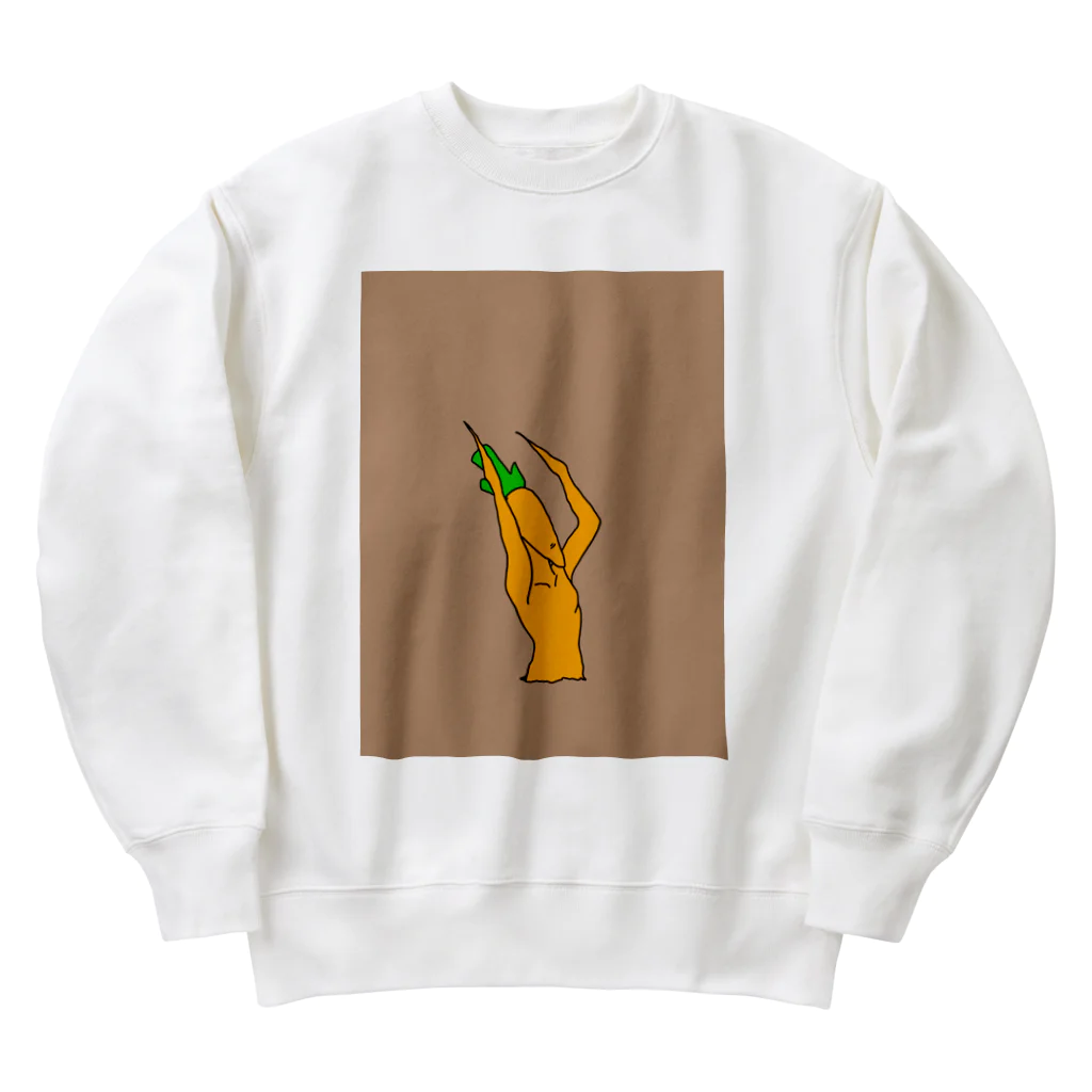 癖強のニン人（埋まり中） Heavyweight Crew Neck Sweatshirt