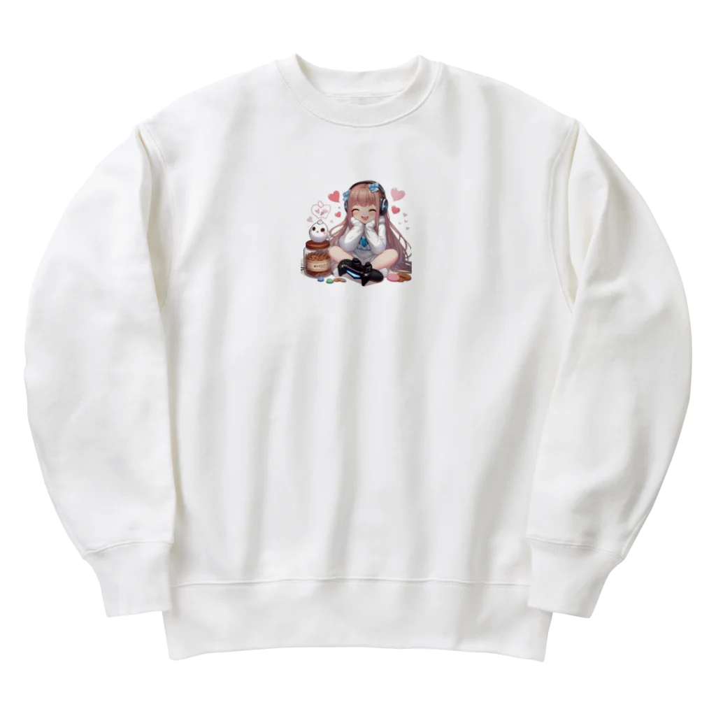 luckyTigerのゲーム女子 Heavyweight Crew Neck Sweatshirt