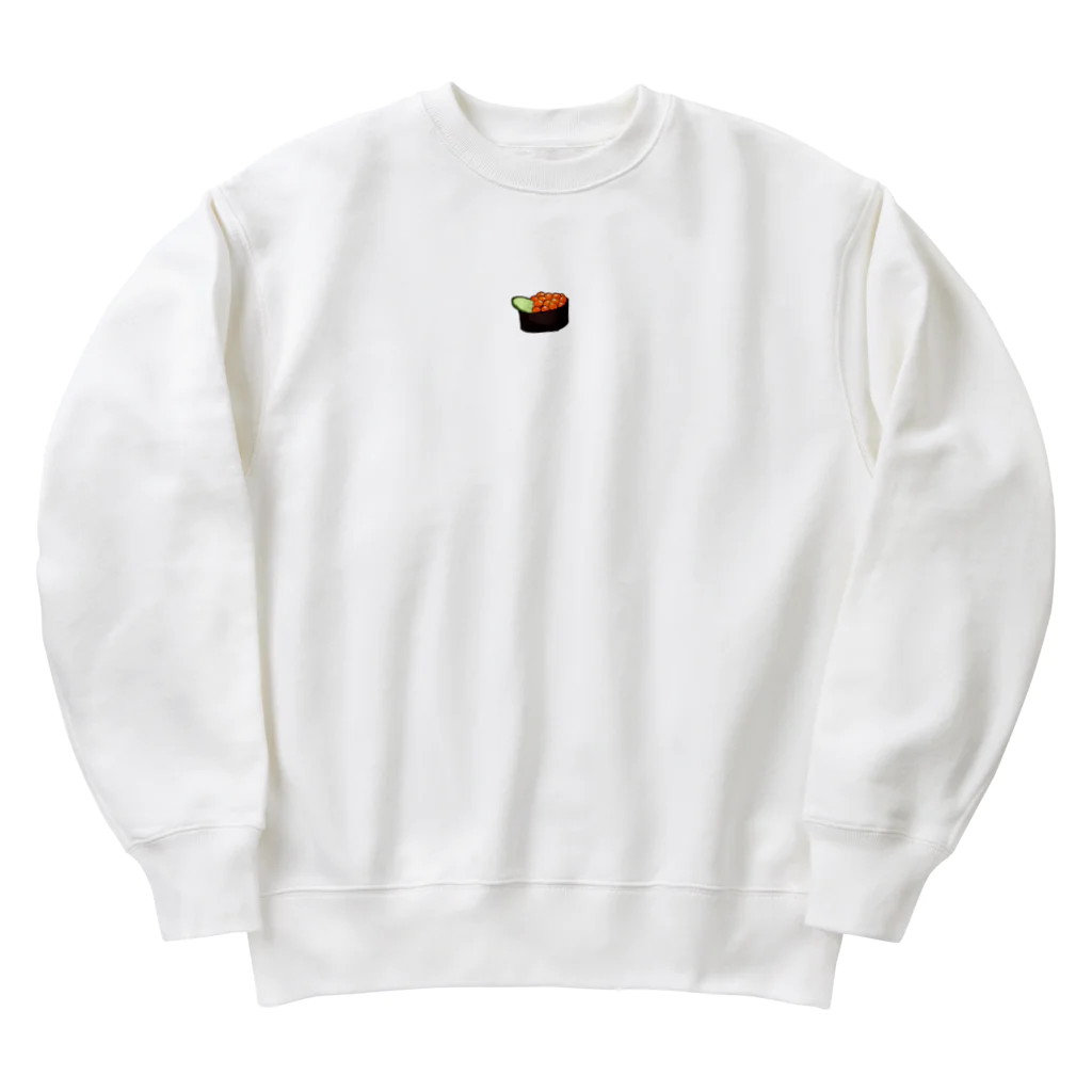 tealblueの寿司　いくら Heavyweight Crew Neck Sweatshirt