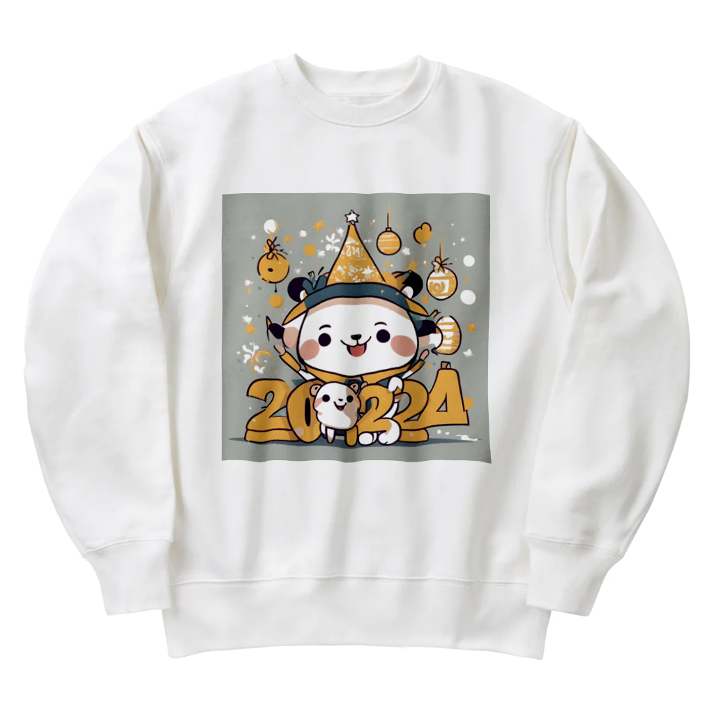 the blue seasonの新年の喜び Heavyweight Crew Neck Sweatshirt