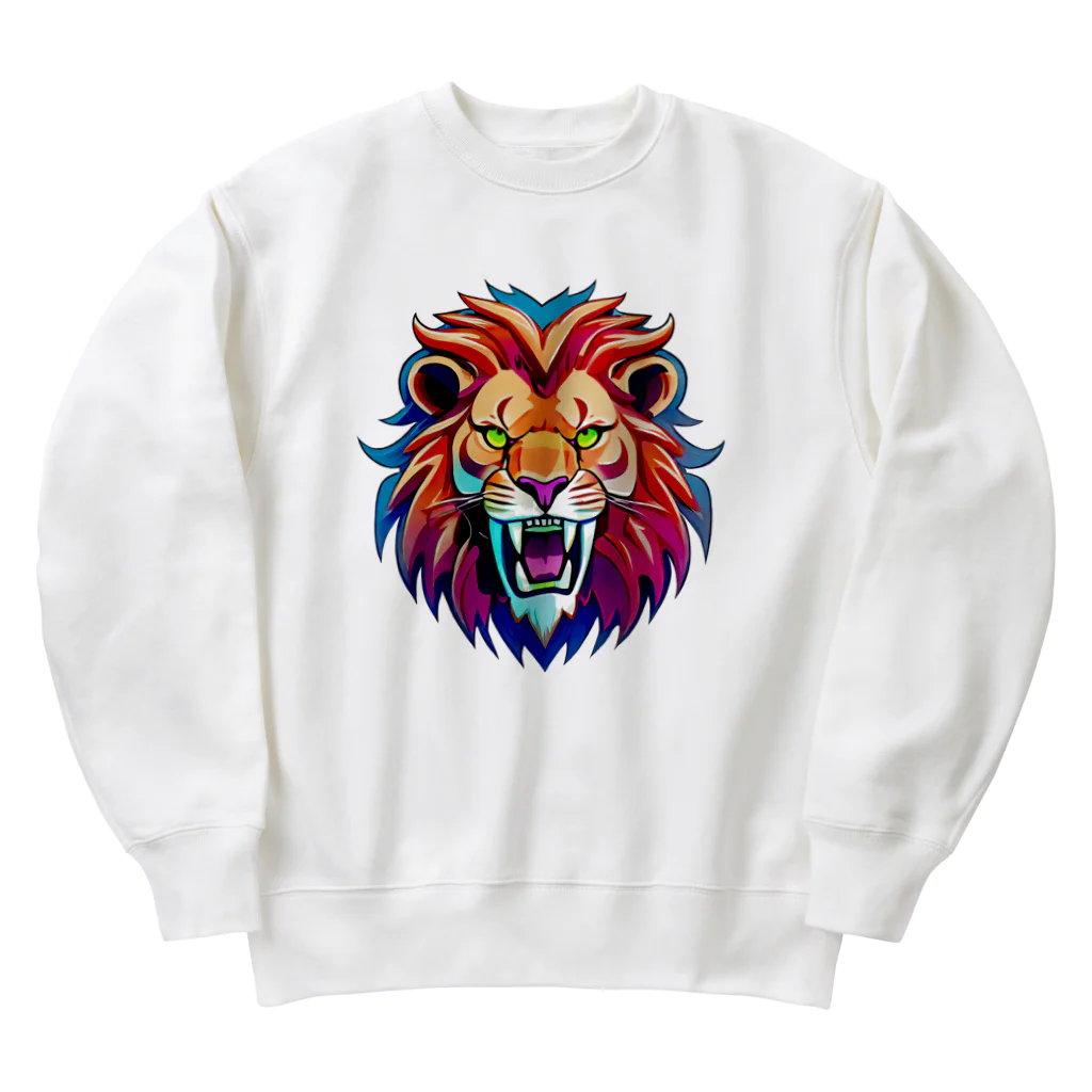 uncle-Toshiの吠えるライオン Heavyweight Crew Neck Sweatshirt