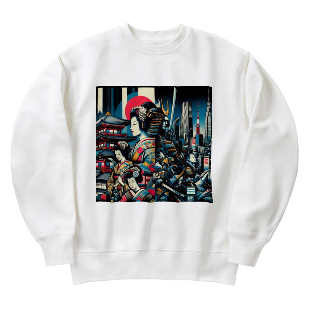 japantravelのThe Essence of Nippon: Tradition Meets Tomorrow Heavyweight Crew Neck Sweatshirt