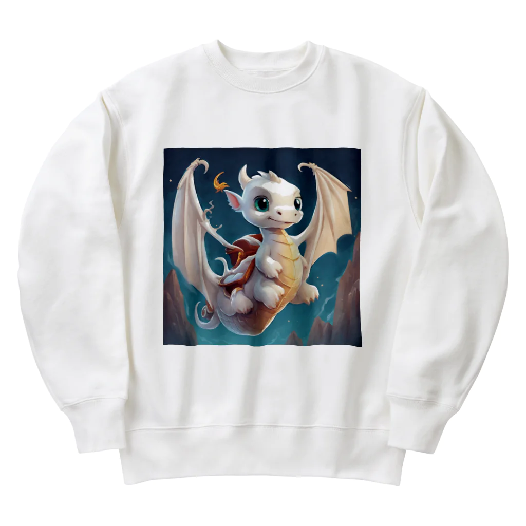 the blue seasonの空の冒険者：若きドラゴンの初飛行 Heavyweight Crew Neck Sweatshirt