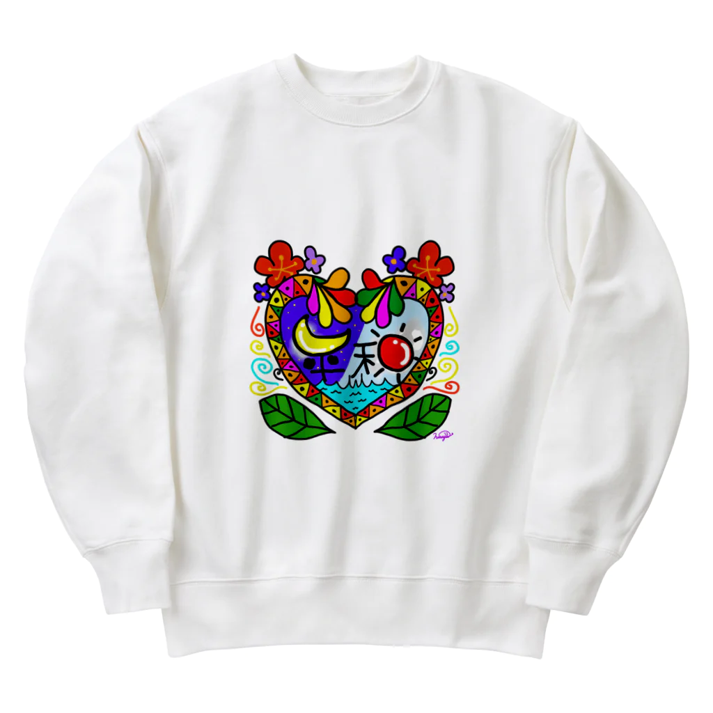 hatoyuのEのHei和 Heavyweight Crew Neck Sweatshirt