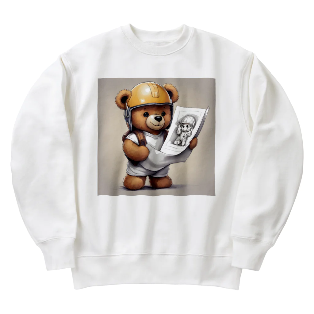 職人たちを応援したいの図面のチェック Heavyweight Crew Neck Sweatshirt