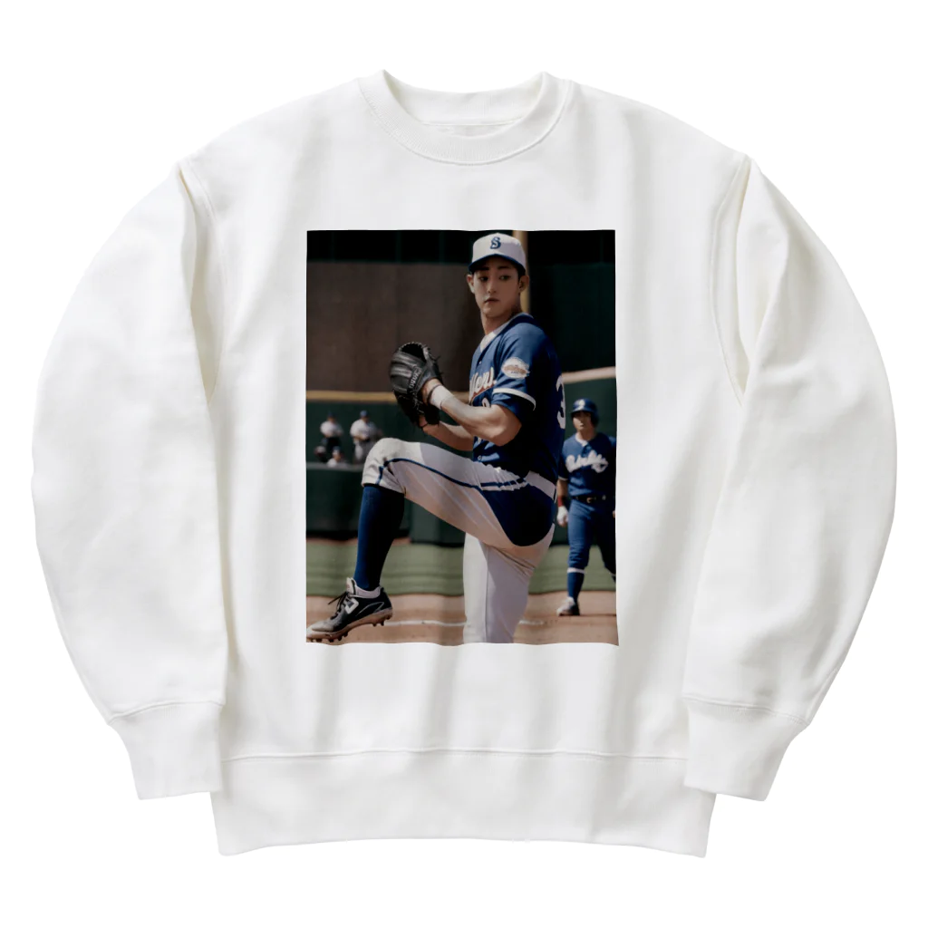 りん　チャンネルのAI野球 Heavyweight Crew Neck Sweatshirt