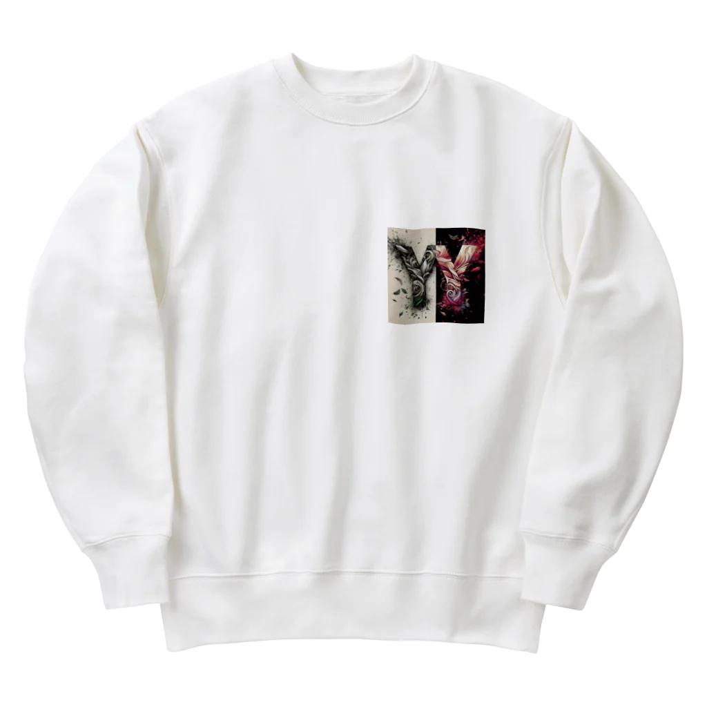 YA'sのYA'sデザイン『Y Y』 Heavyweight Crew Neck Sweatshirt