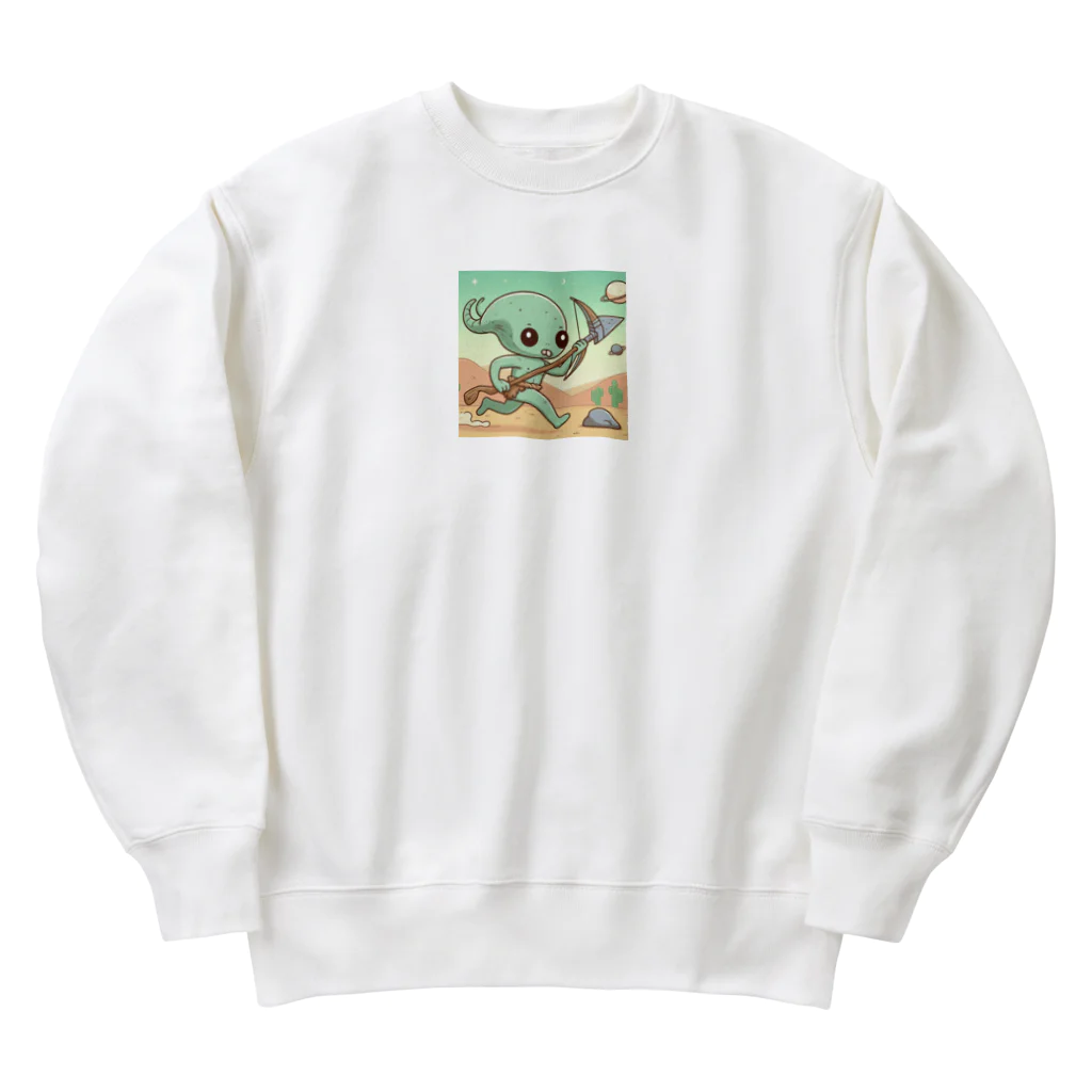 おふざけの原始時代の宇宙人 Heavyweight Crew Neck Sweatshirt