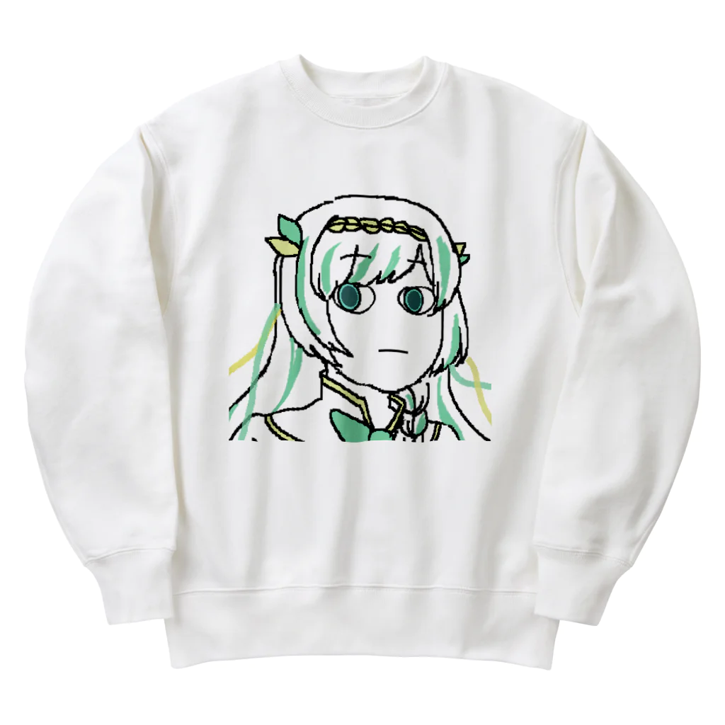 usabit.のぐっず屋さんのにゃこ師手描きルナティア・アヴィンスター Heavyweight Crew Neck Sweatshirt