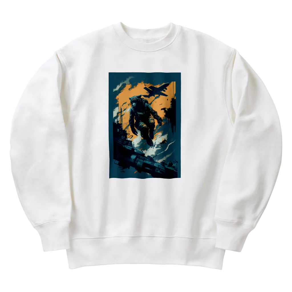 B_store（仮）の宇宙冒険さるかいな Heavyweight Crew Neck Sweatshirt