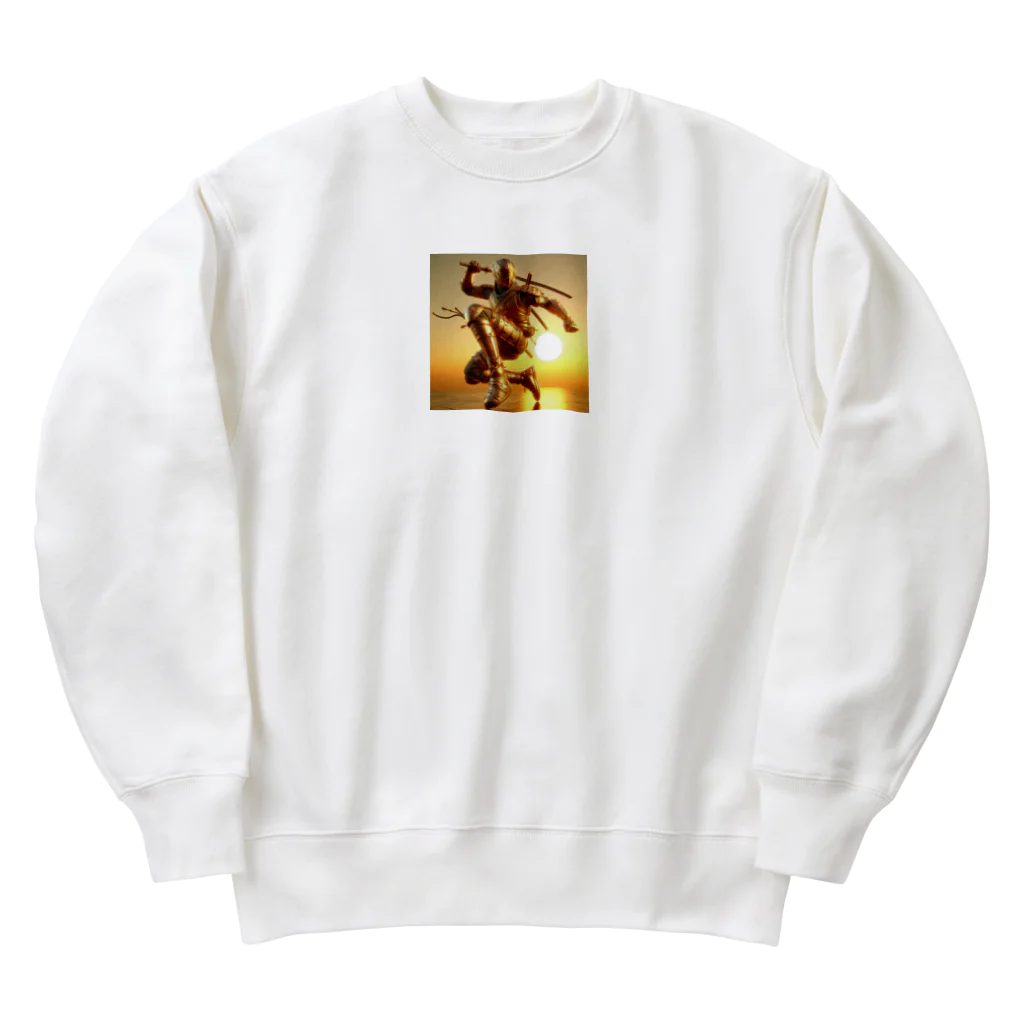 にんにんにんじゃのゴールデン忍者 Heavyweight Crew Neck Sweatshirt