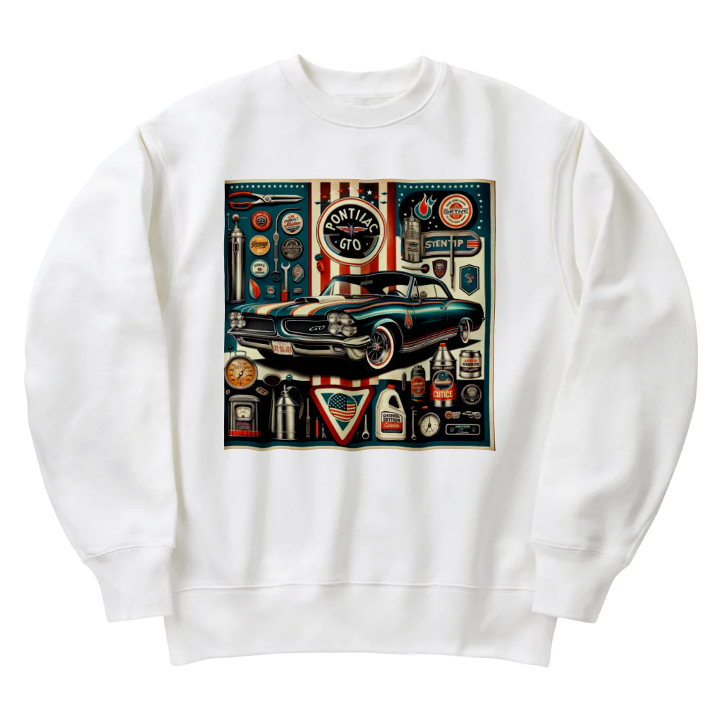 E16の1960年ポンティアック GTO  Heavyweight Crew Neck Sweatshirt