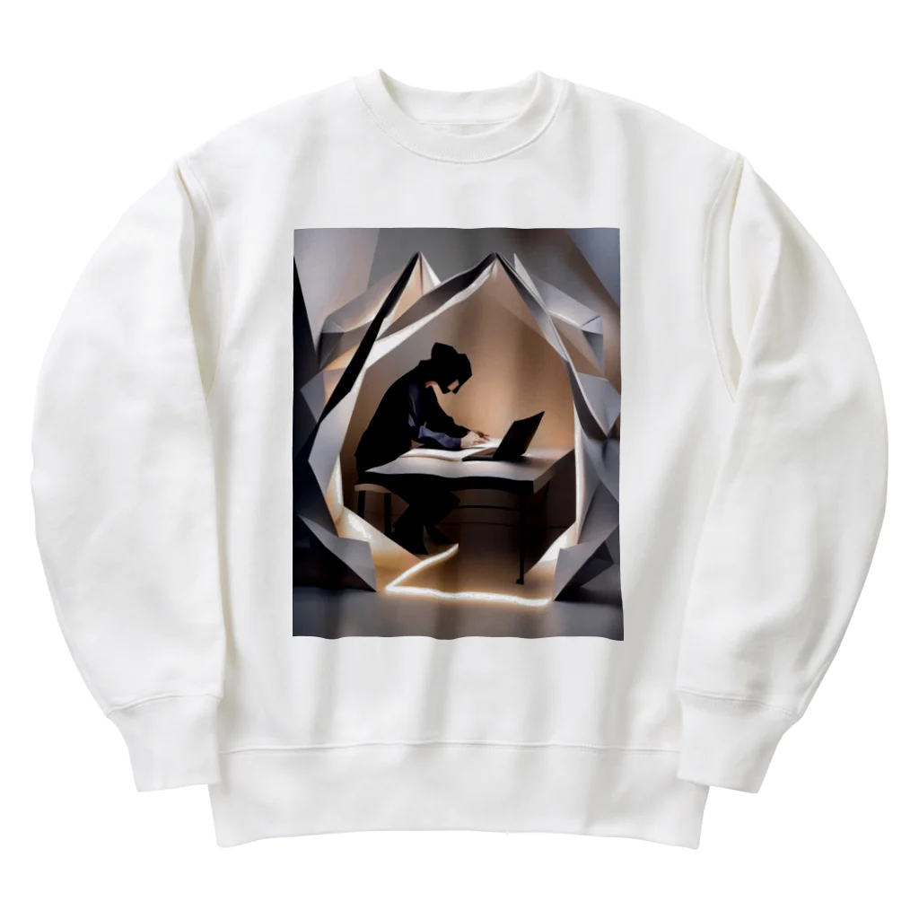 crazykoの在宅ワーク Heavyweight Crew Neck Sweatshirt