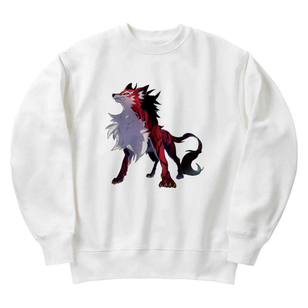 SCL_UMA_Crew_ProjectのデジタルUMA：ジェヴォーダンの獣 Beast of gevaudan Heavyweight Crew Neck Sweatshirt