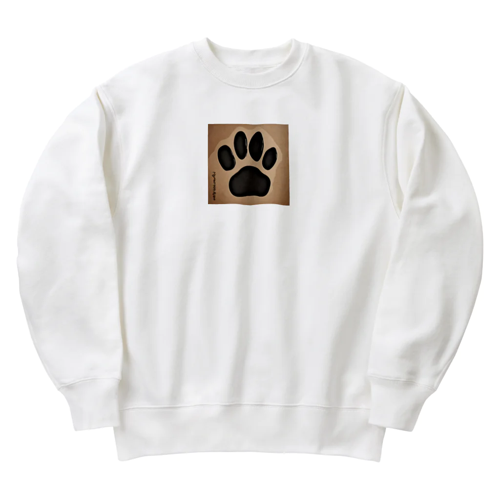 アニマルグッズの肉球スタンプ Heavyweight Crew Neck Sweatshirt