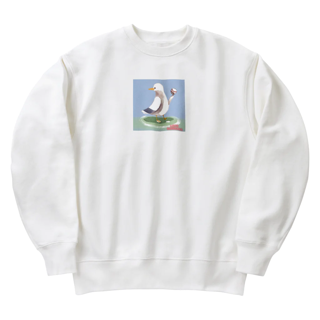 misakkeysの野球をする鴎 Heavyweight Crew Neck Sweatshirt