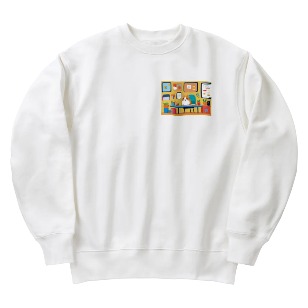 bam0508の仕事場のハムスター Heavyweight Crew Neck Sweatshirt