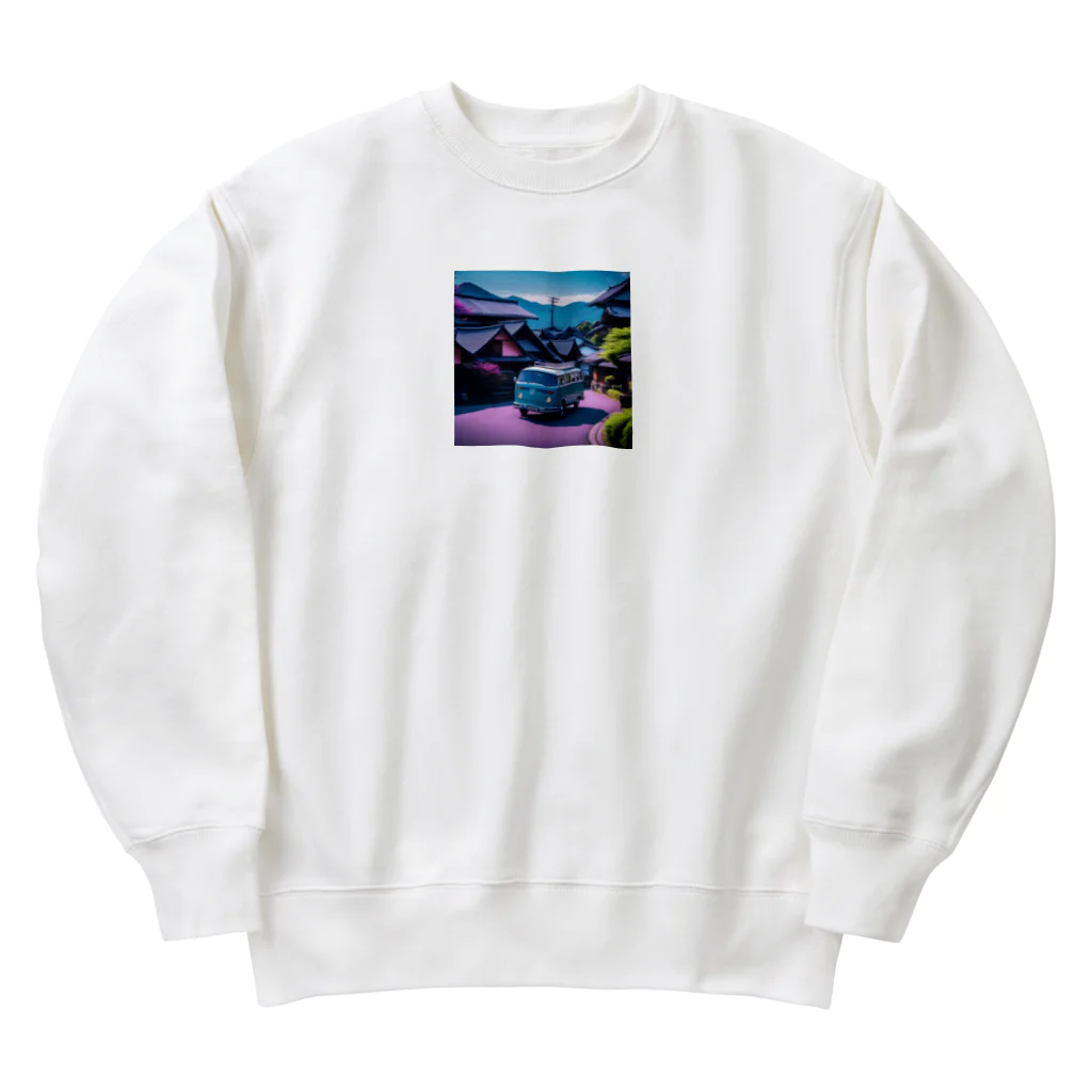 ta95の五箇山合掌造り集落（岐阜県）を旅するワーゲンバス Heavyweight Crew Neck Sweatshirt