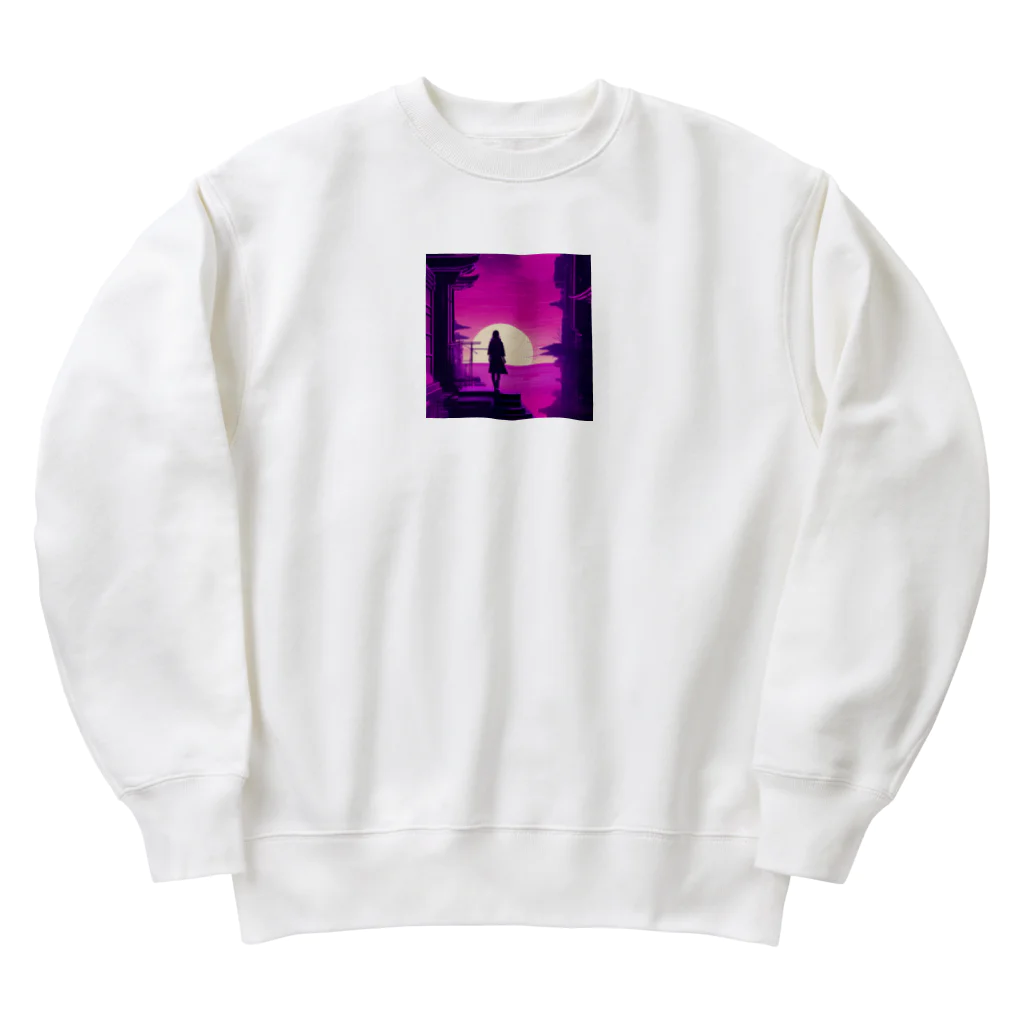 360の和風　サイバーパンク Heavyweight Crew Neck Sweatshirt