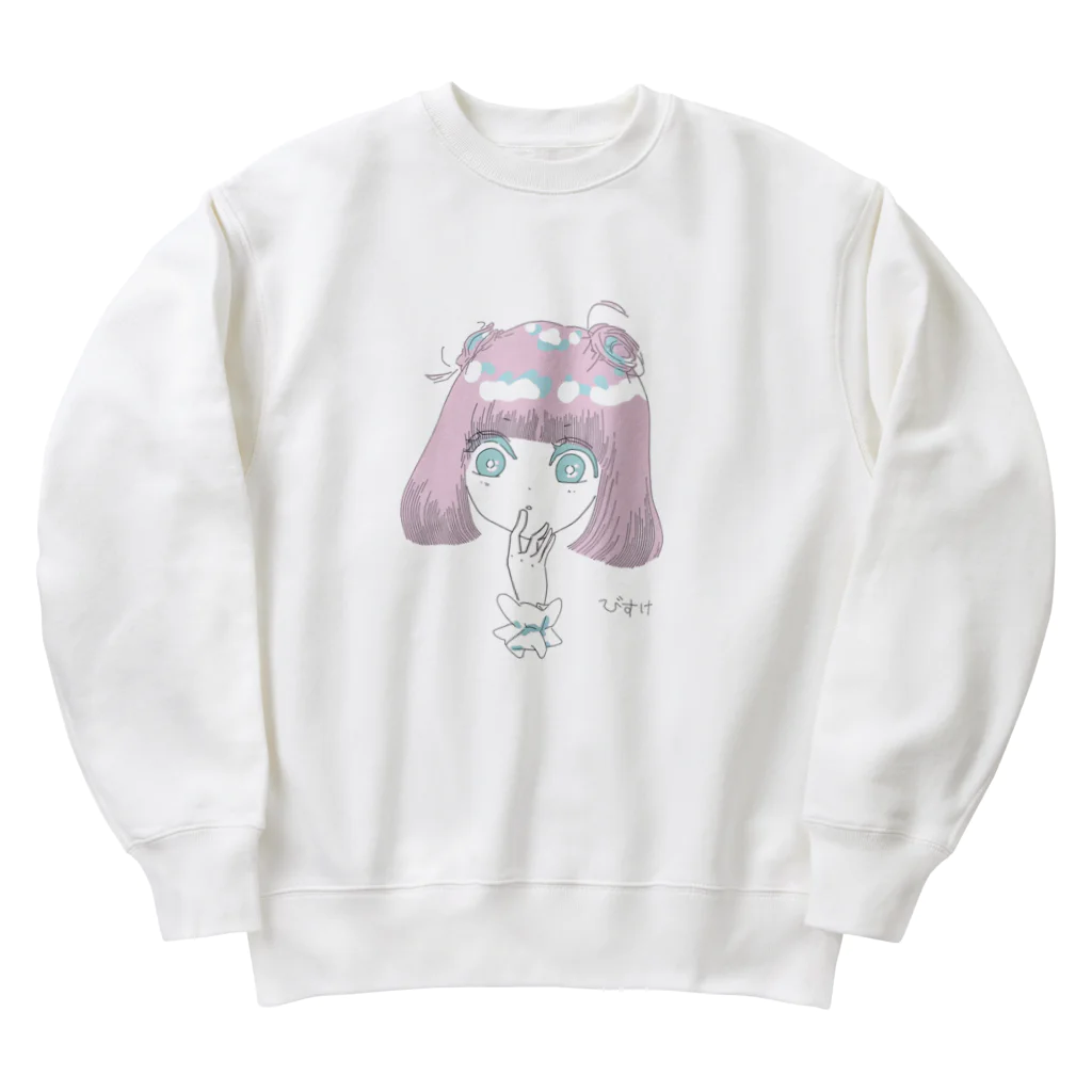 びすけの甘口ちやん Heavyweight Crew Neck Sweatshirt