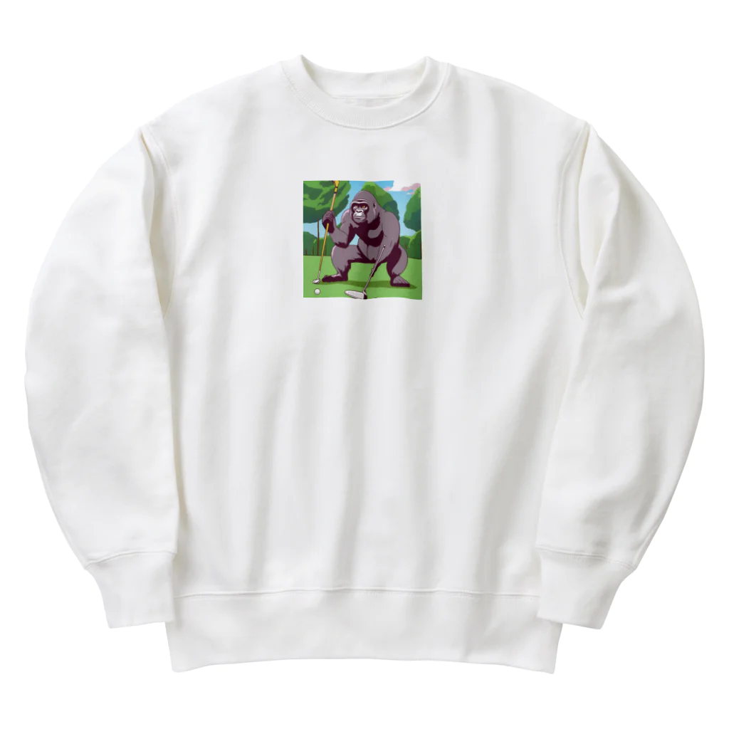 mnmn3737のゴルファーゴリラ Heavyweight Crew Neck Sweatshirt