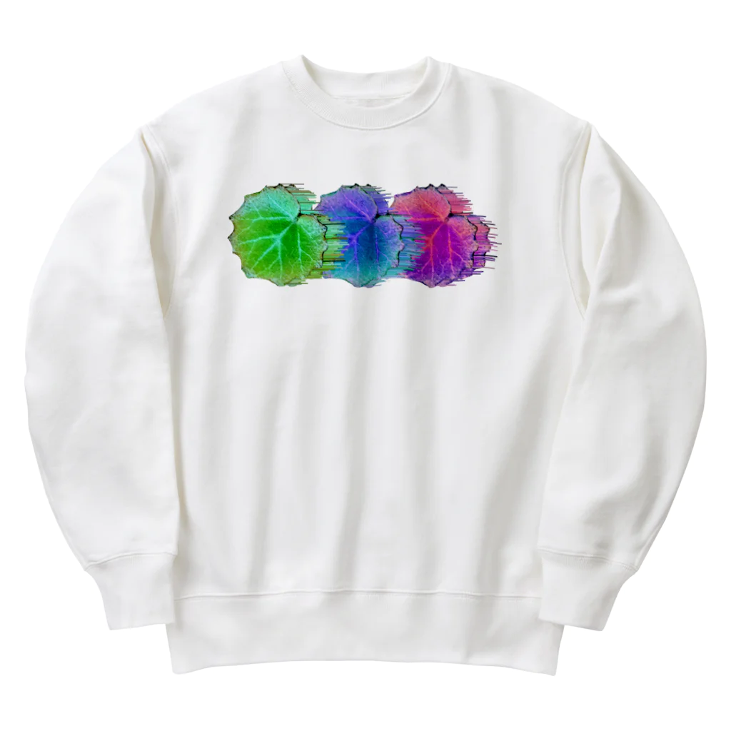 未開の地のLeaves of Saxifraga Heavyweight Crew Neck Sweatshirt