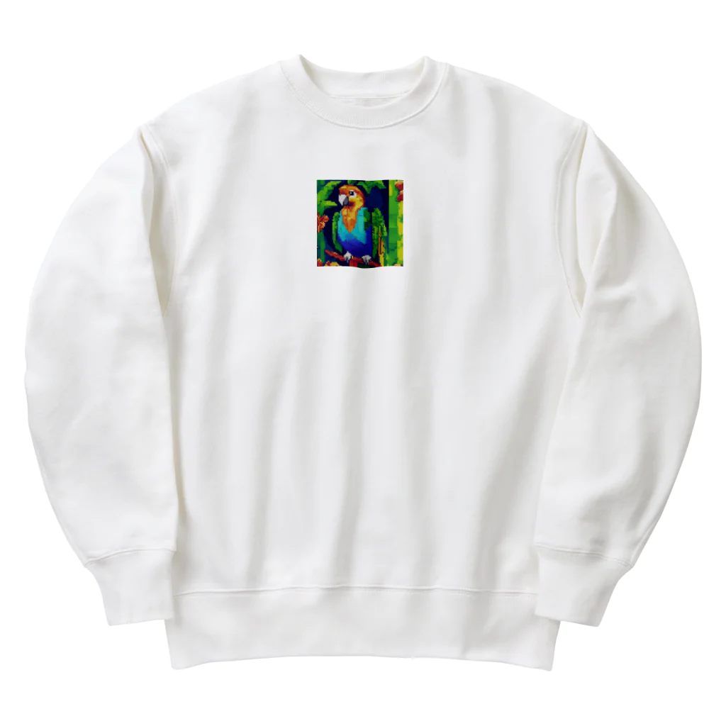 kazuminLANの🌈スパンコールオウム Heavyweight Crew Neck Sweatshirt