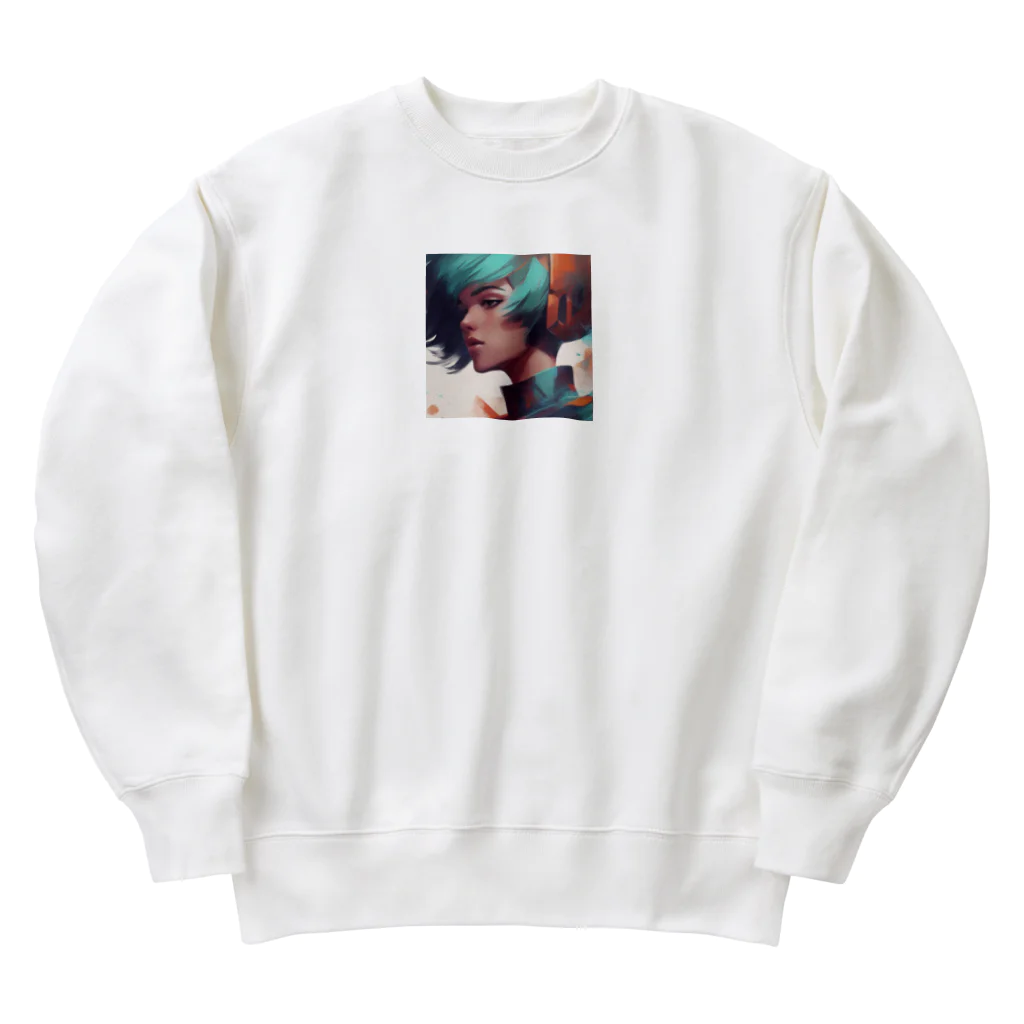 たてっぴのショップのボブカットのアイドル Heavyweight Crew Neck Sweatshirt