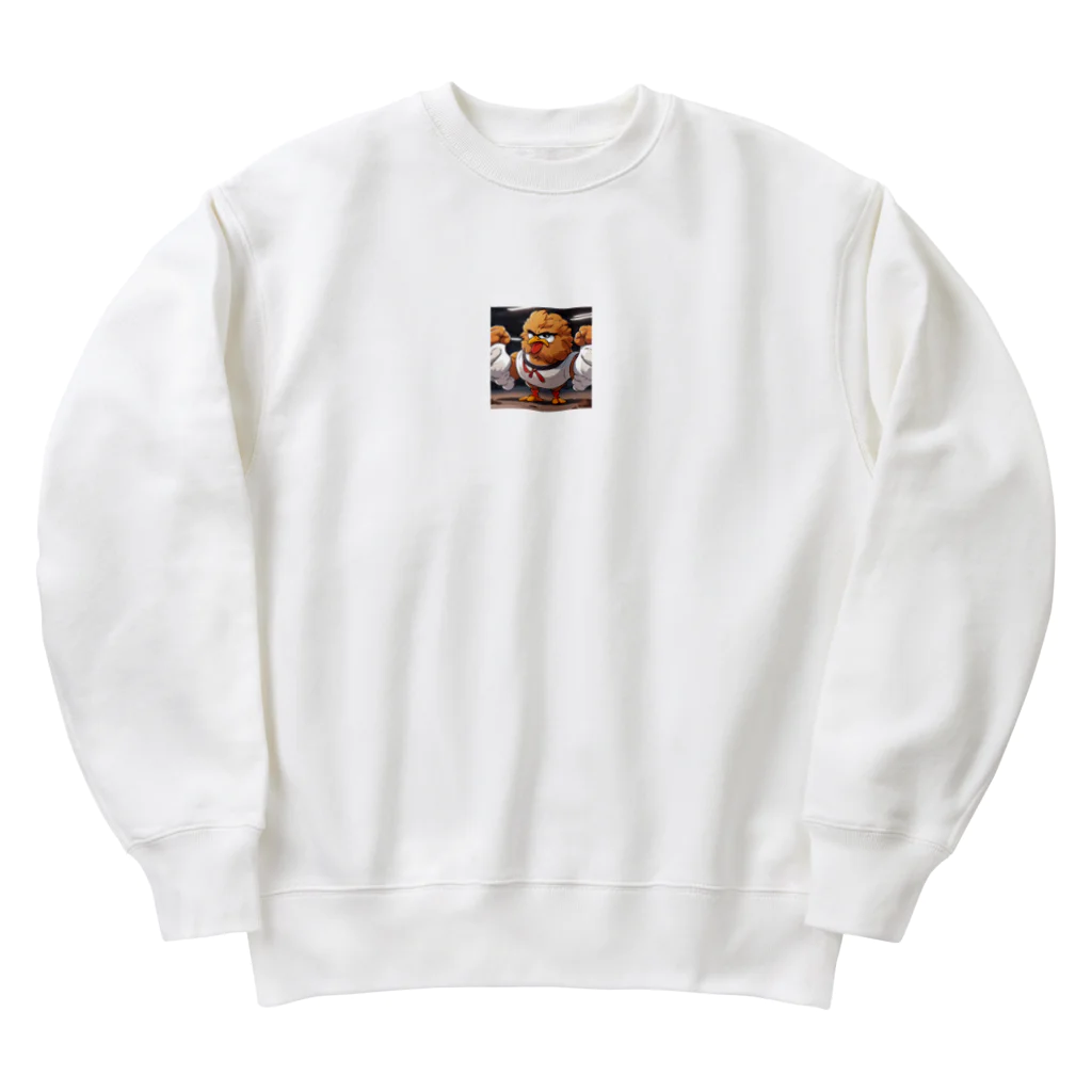 パパショップのむきむき鳥 Heavyweight Crew Neck Sweatshirt