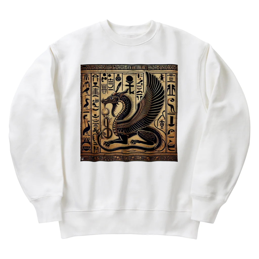 5656ショップのエジプトに隠されしドラゴンの起源 Heavyweight Crew Neck Sweatshirt