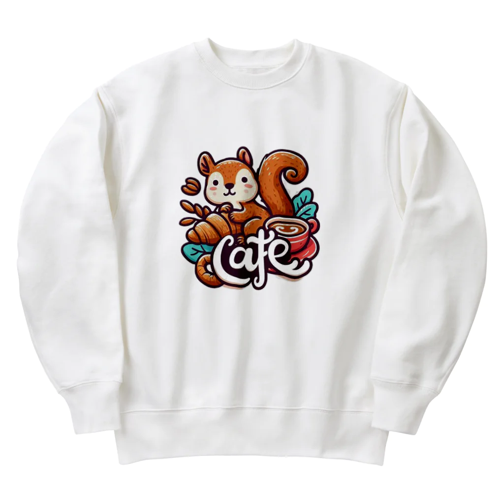 オキニのカフェ店員リス Heavyweight Crew Neck Sweatshirt