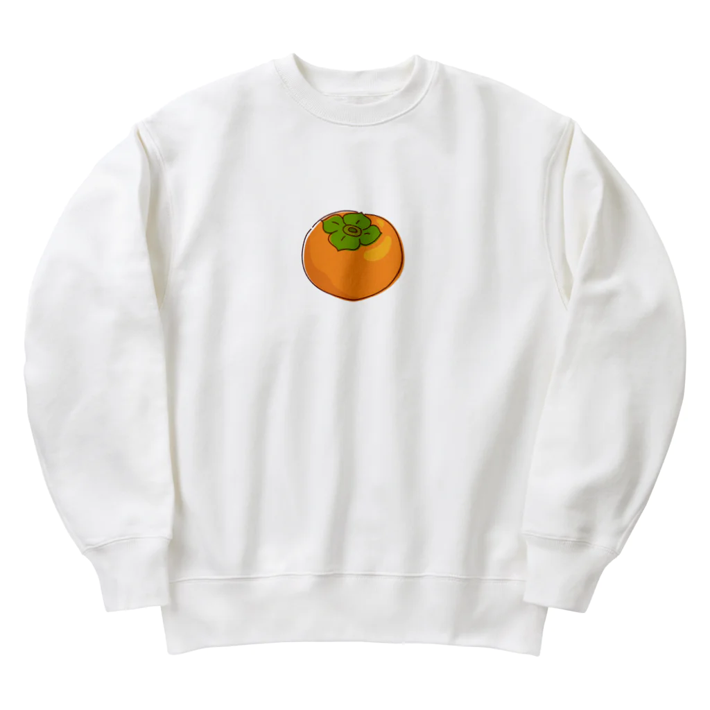 kudamono_fruits0730のかき Heavyweight Crew Neck Sweatshirt