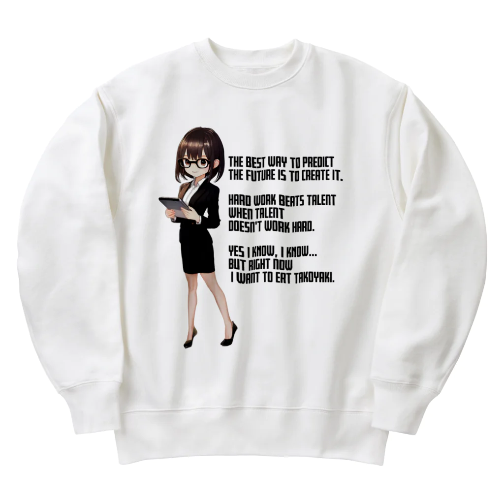 GreenCrystalのオフィスレディの憂鬱 Heavyweight Crew Neck Sweatshirt