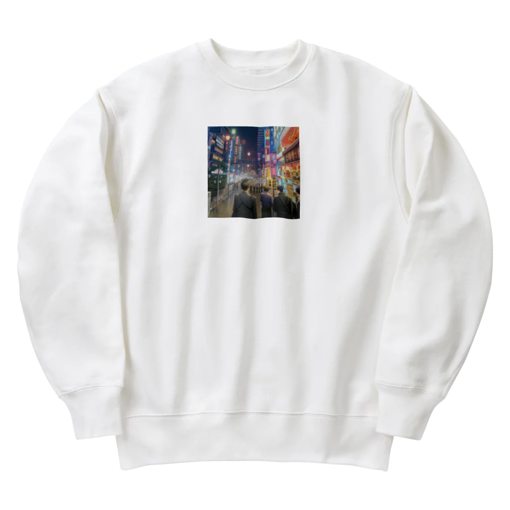 DROOMの都会の夜 Heavyweight Crew Neck Sweatshirt