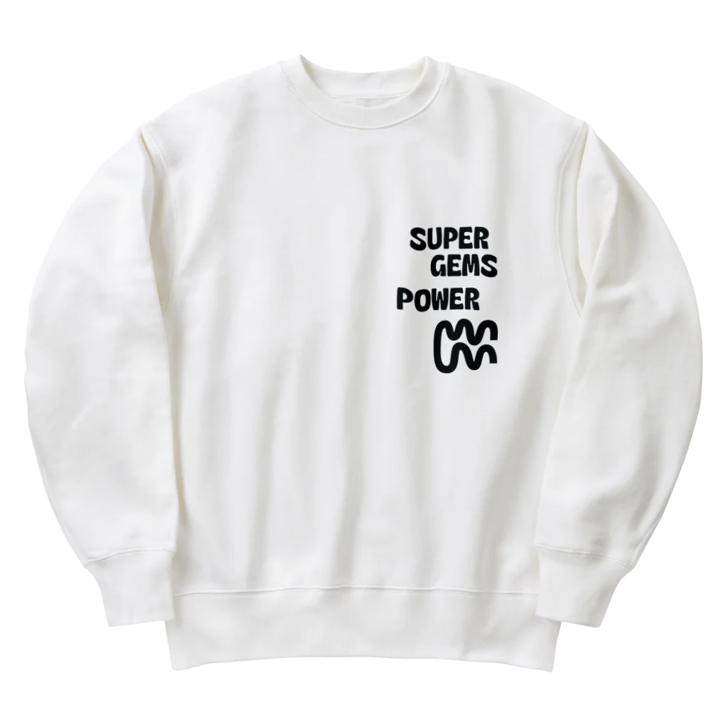 Parallel Imaginary Gift ShopのSUPER GEMS POWER Heavyweight Crew Neck Sweatshirt