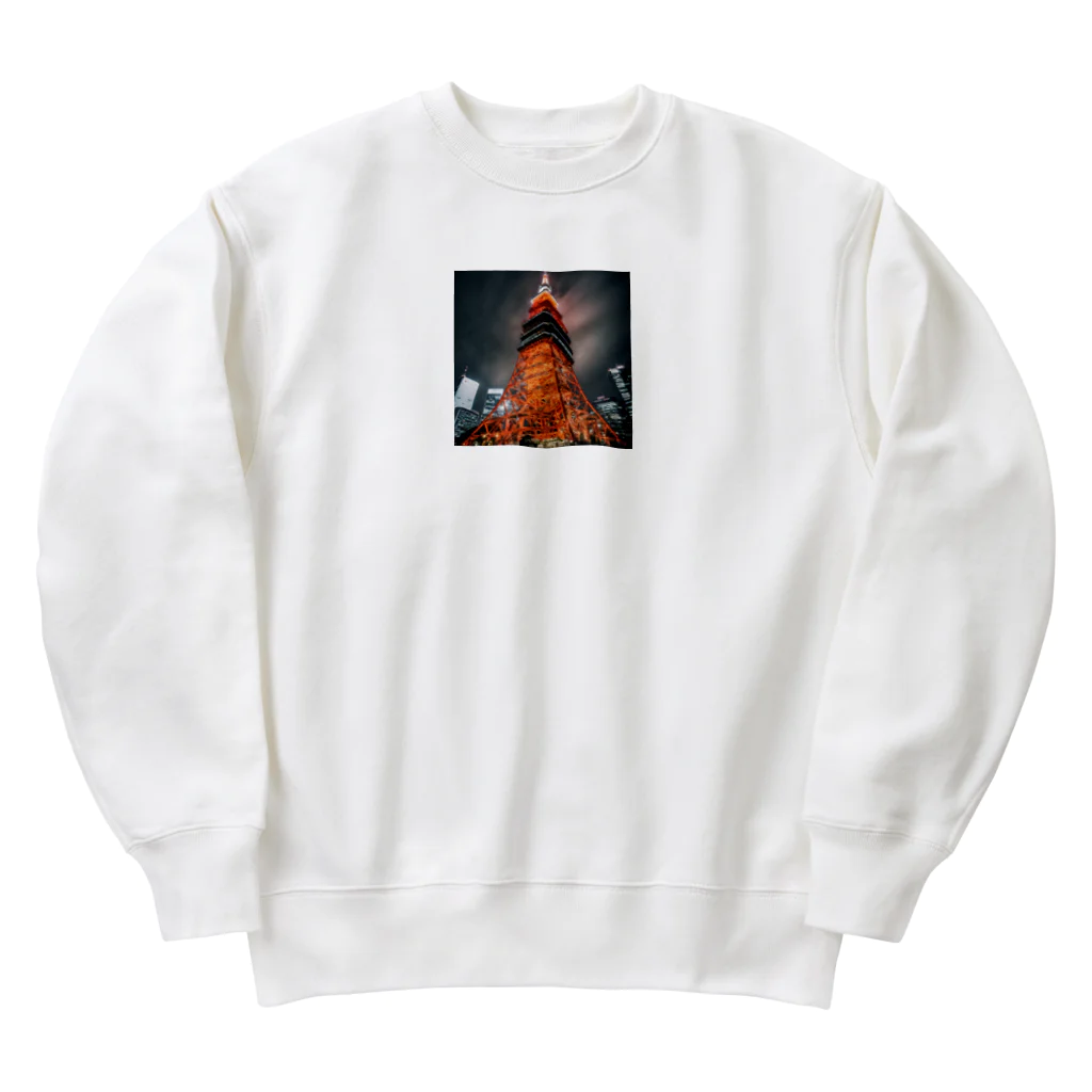 Pekotaroの電波塔 Heavyweight Crew Neck Sweatshirt