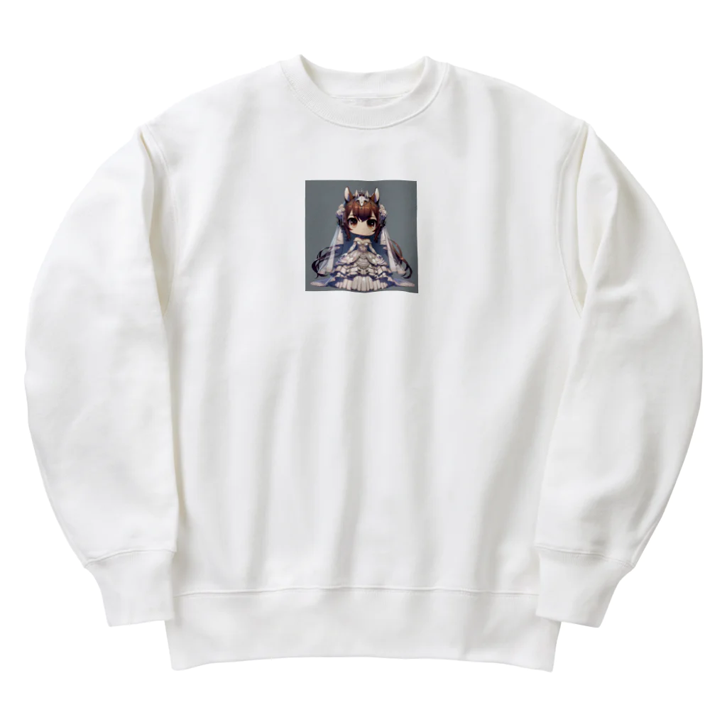 干支シティの午の花嫁 Heavyweight Crew Neck Sweatshirt