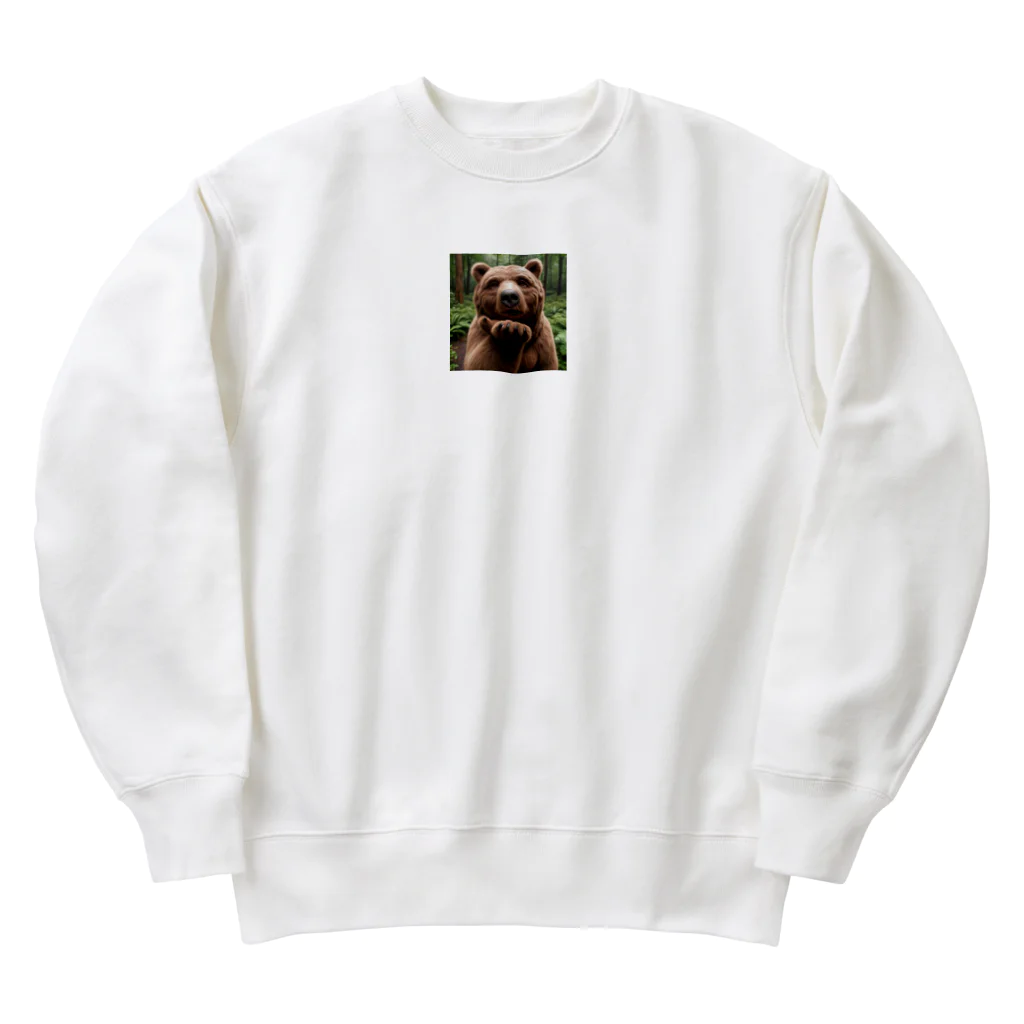 TMJの熊、クマ、ベアー Heavyweight Crew Neck Sweatshirt