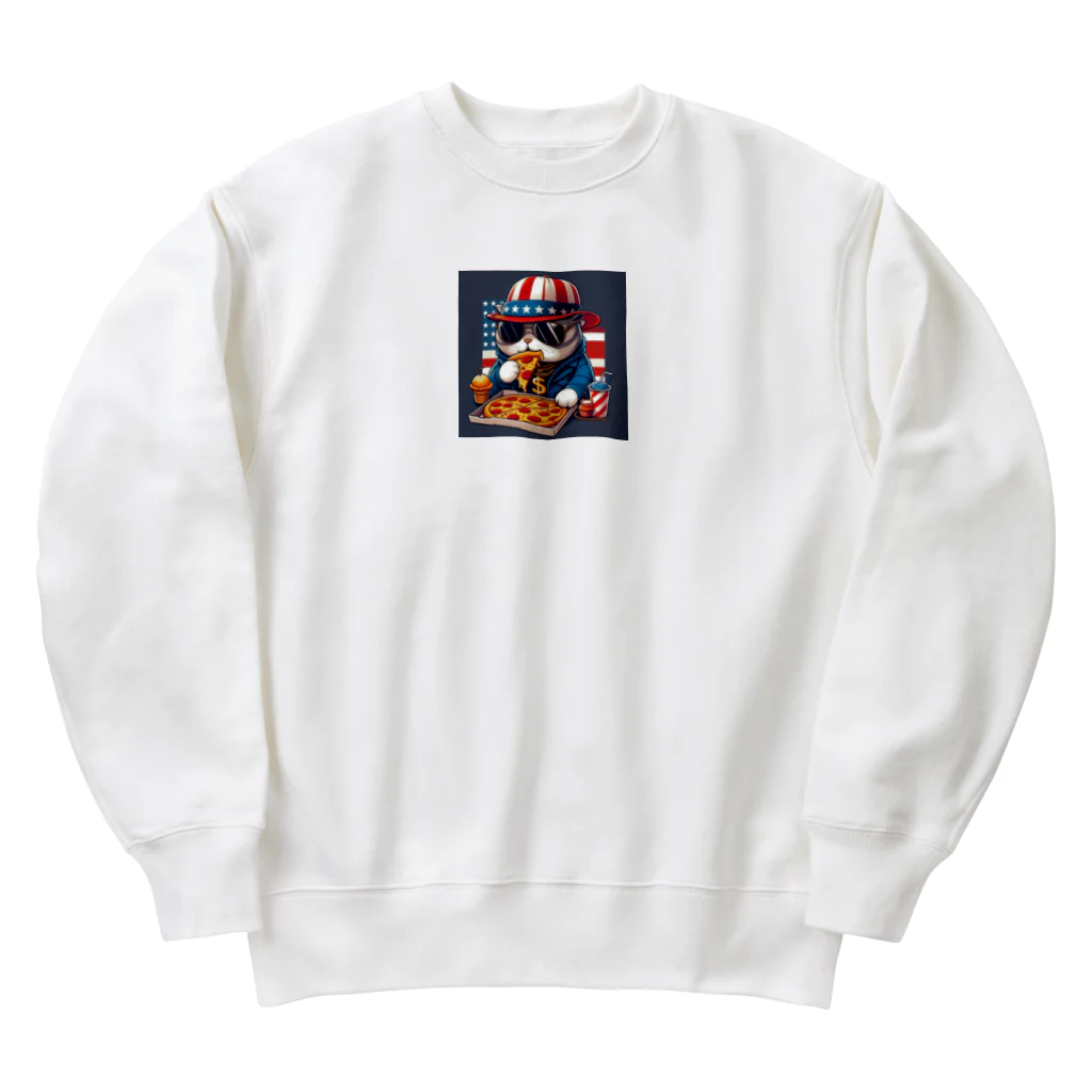 はまみるのファンキーなファット猫 Heavyweight Crew Neck Sweatshirt