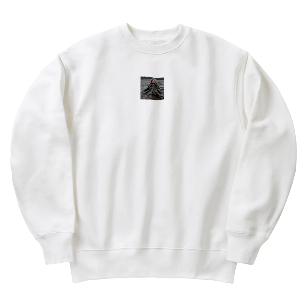 gabliel.の泥遊びをする子ども Heavyweight Crew Neck Sweatshirt