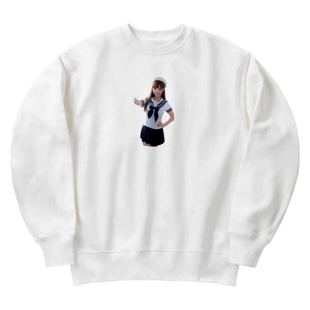 AIるるのAI美女 Heavyweight Crew Neck Sweatshirt