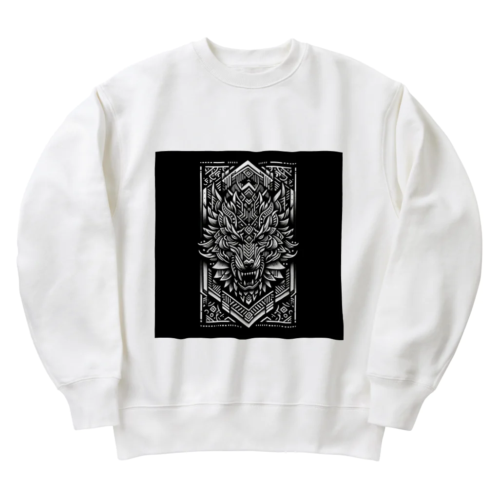 Chronos Chromaの狼- 大神 Heavyweight Crew Neck Sweatshirt