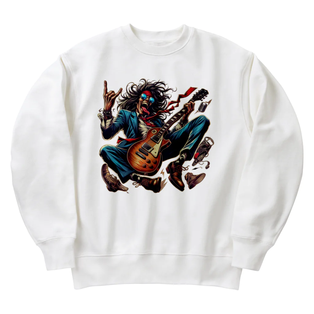 ロック堂のロックスター Heavyweight Crew Neck Sweatshirt