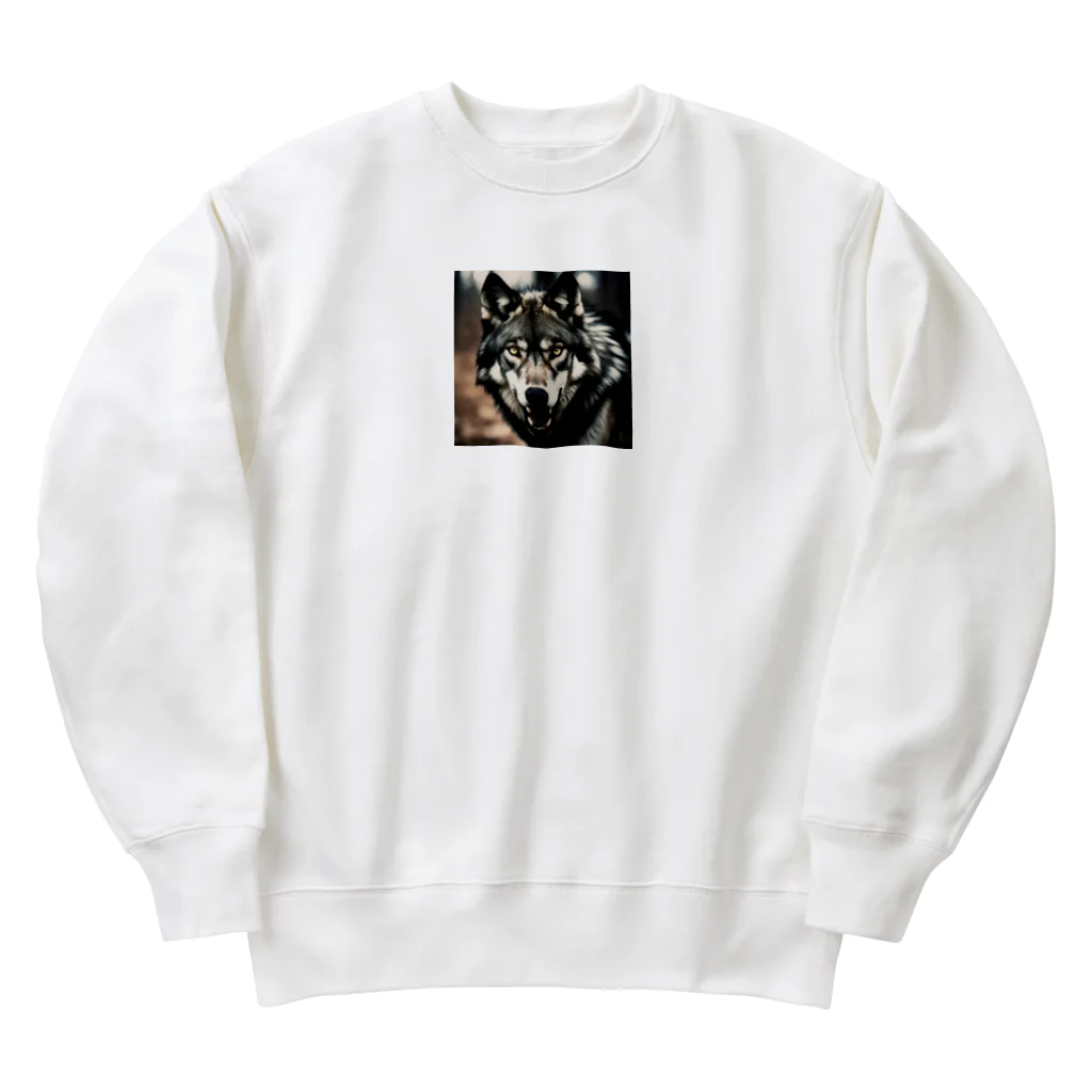 狼ショップの孤高の影狼 Heavyweight Crew Neck Sweatshirt