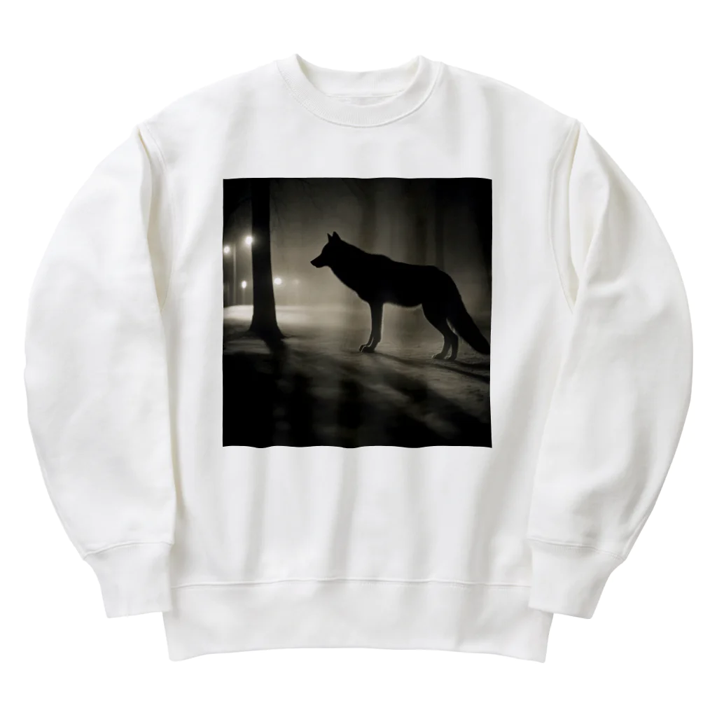 狼ショップの影の舞踏者 Heavyweight Crew Neck Sweatshirt