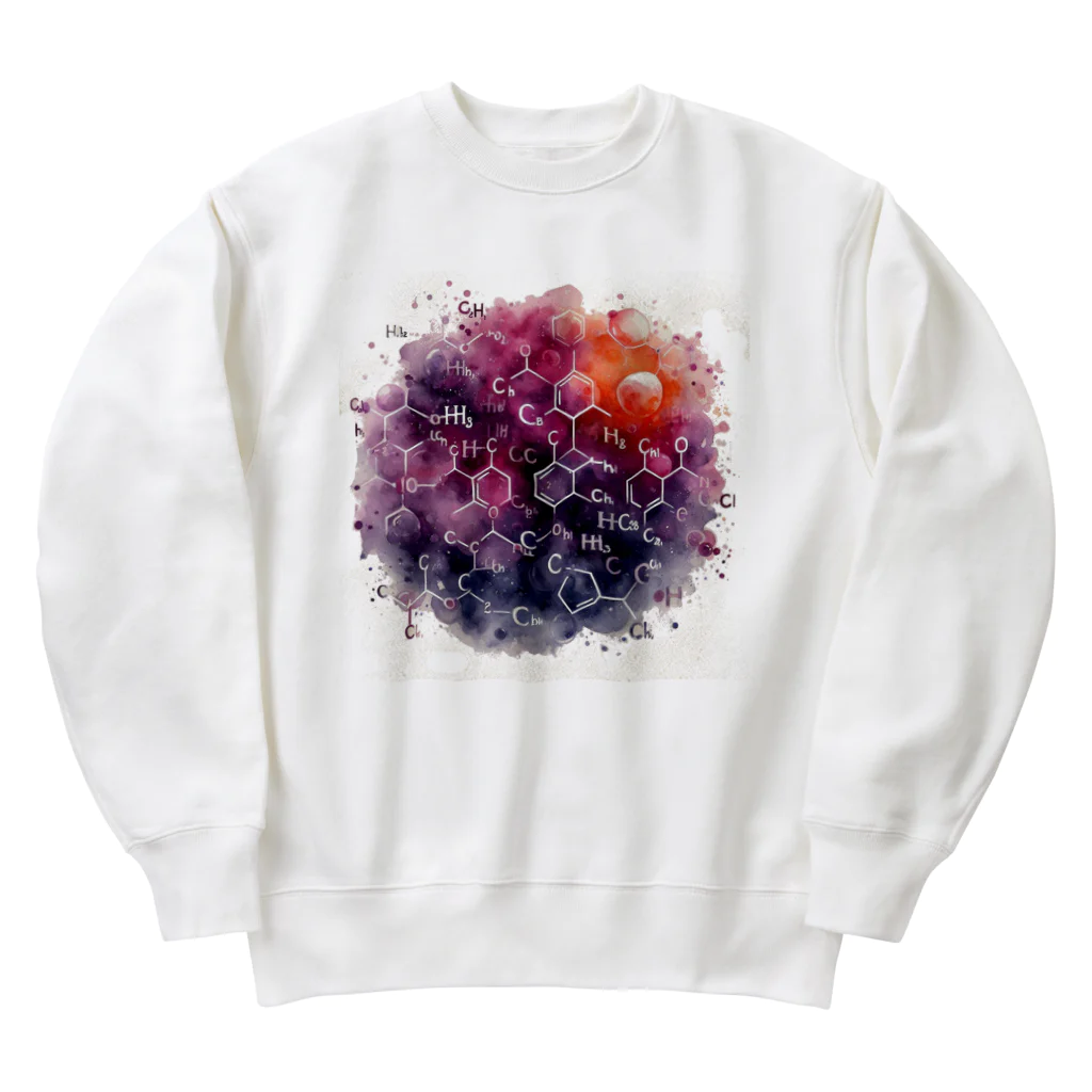 science closet（科学×ファッション）の惑星の化学反応式 Heavyweight Crew Neck Sweatshirt