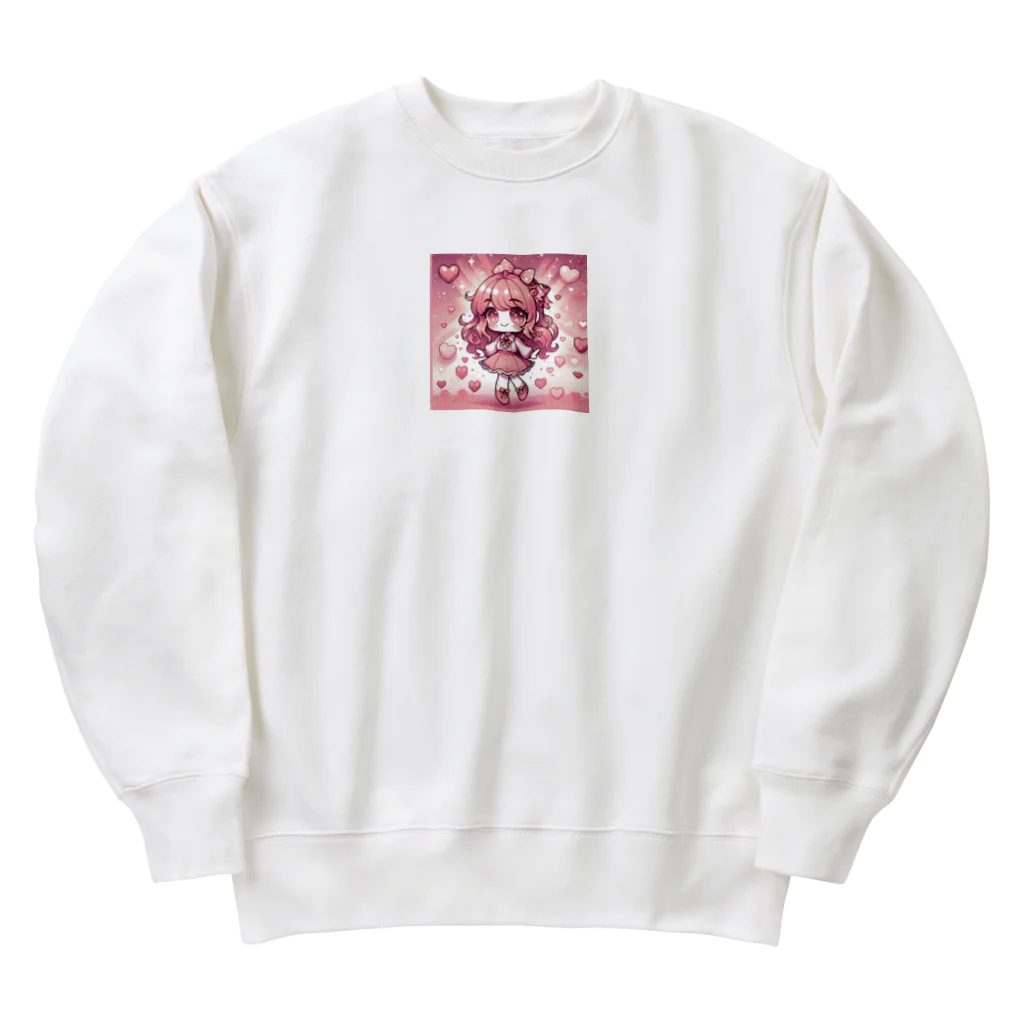 diet___llcのゆめかわドットちゃん Heavyweight Crew Neck Sweatshirt